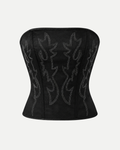 Corset Bordado Negro