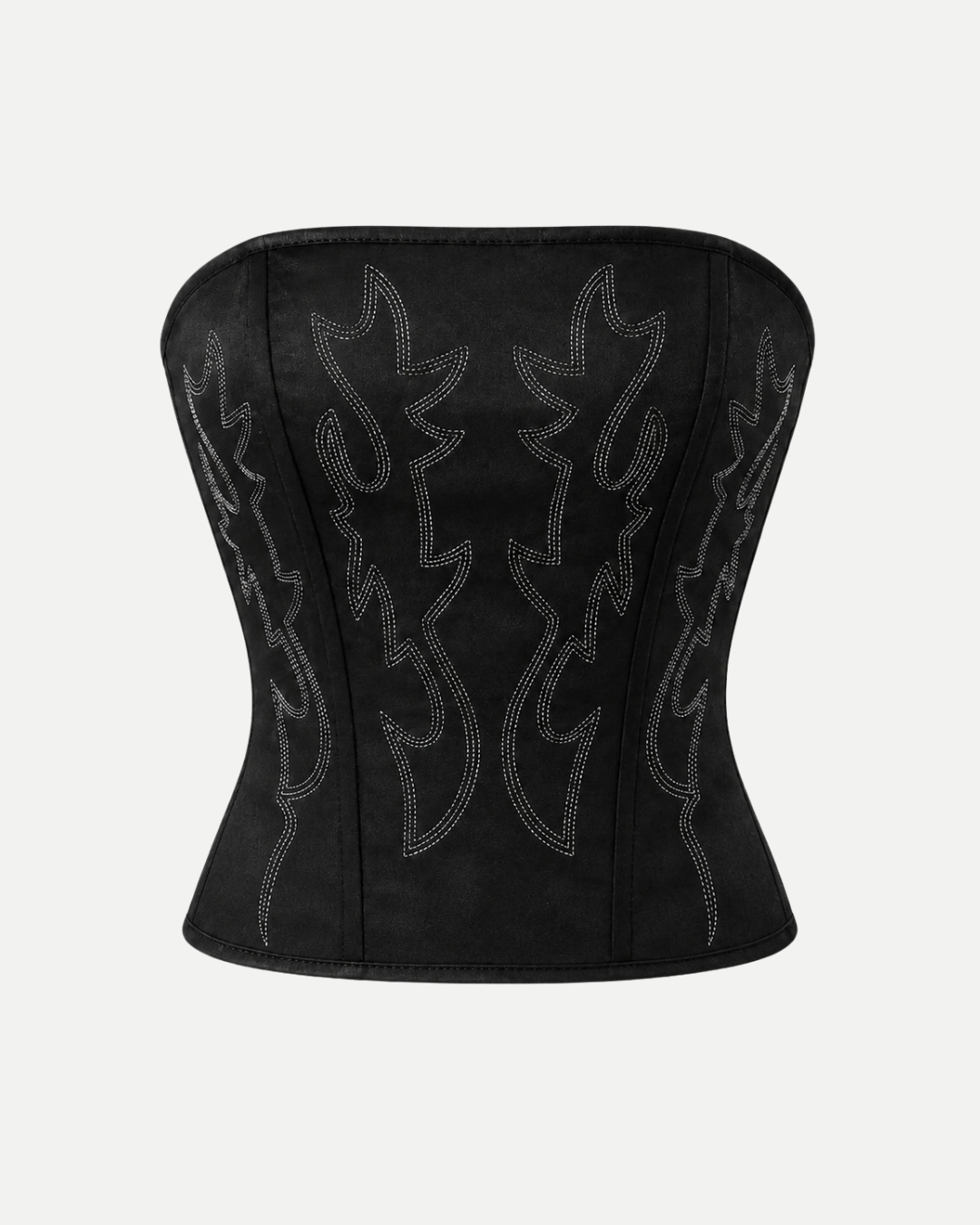 Corset Bordado Negro