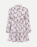 Vestido Camisero Niña Vaca Negra Floral