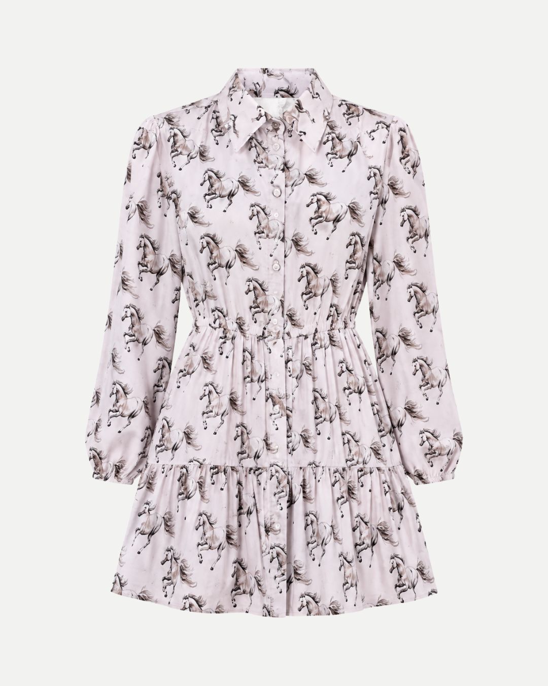 Vestido Camisero Niña Vaca Negra Floral