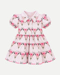Vestido Baby Rosa Rayas