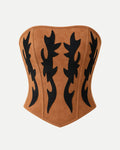 Corset Lázer Camel con Negro