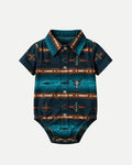 Camisa Baby Manga  Turquesa