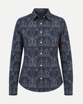 Camisa Vaquera Cropped Negro