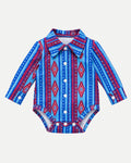 Camisa Baby Azul/Rojo