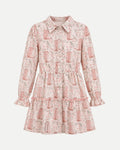 Vestido Camisero Botas Rosa