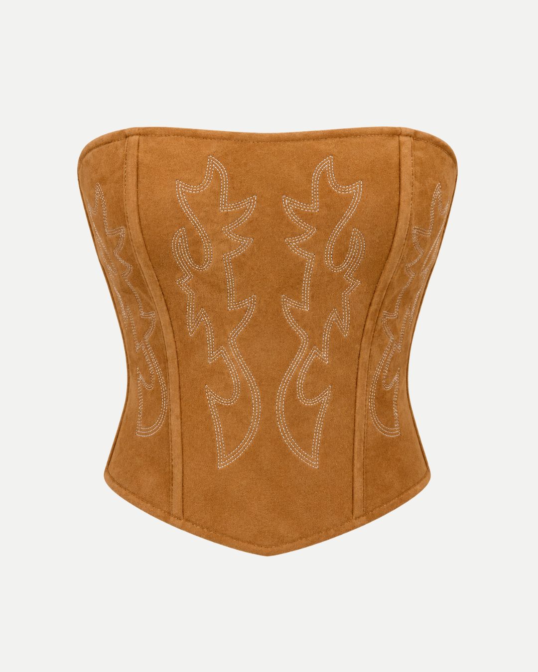 Corset Bordado Camel