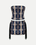 Conjunto Corset y Falda Negro