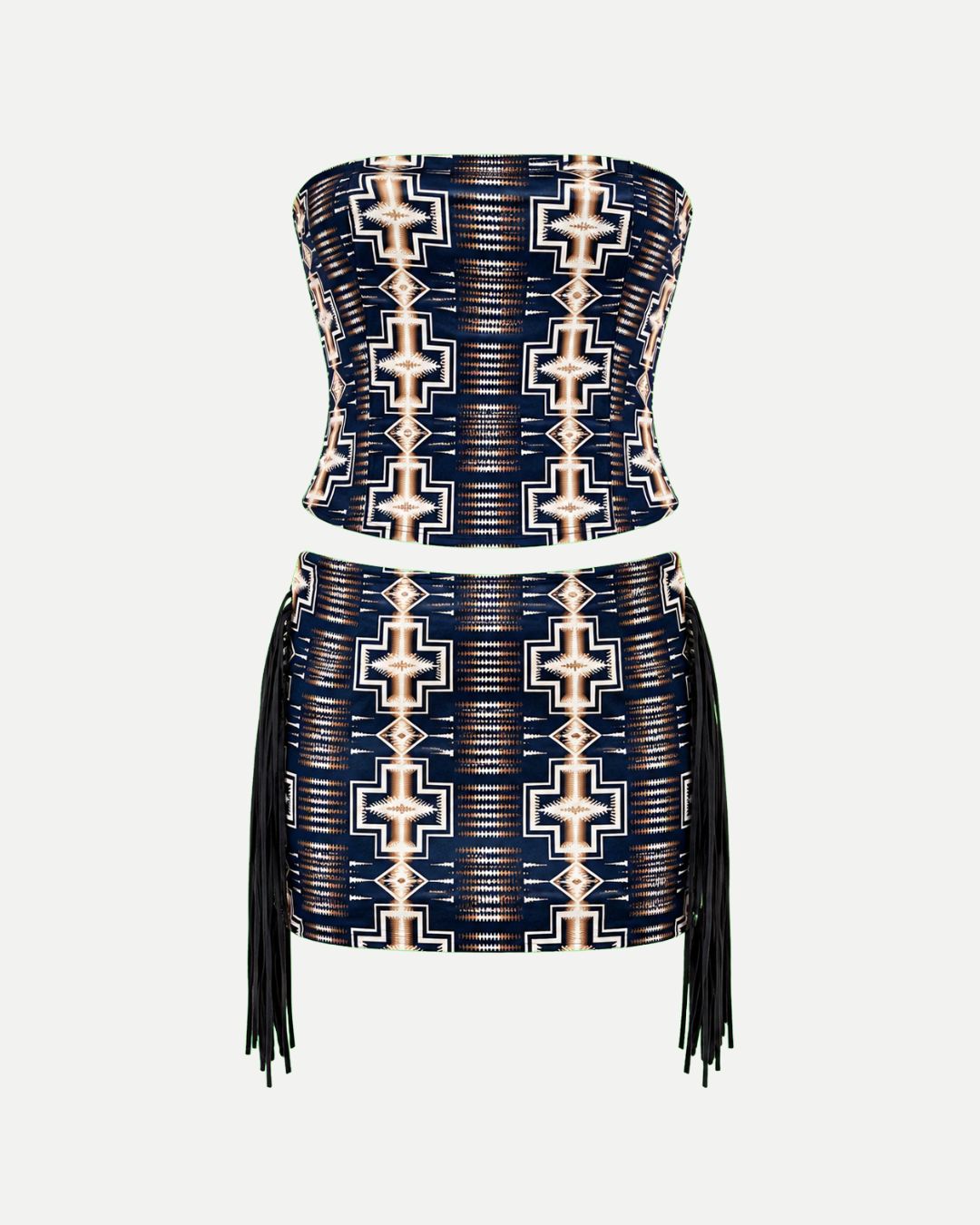 Conjunto Corset y Falda Negro