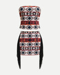 Conjunto Corset y Falda Café