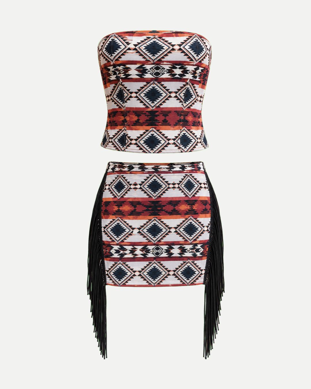 Conjunto Corset y Falda Café