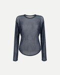 Blusa Mesh Negra Transparente